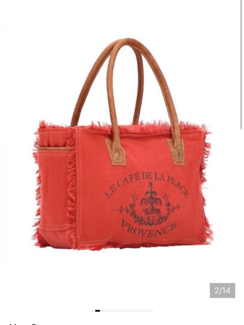 Myra Bag Carroty Le Cafe De La Place Provence French Country Rustic Canvas